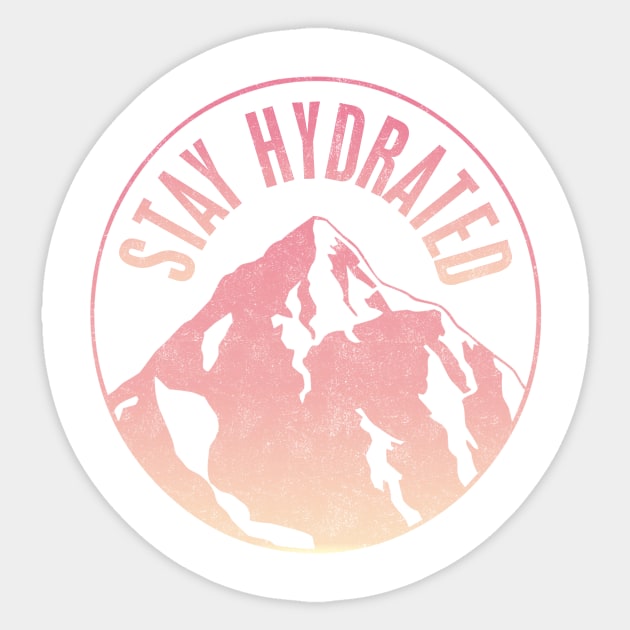 Stay Hydrated Sticker by PaletteDesigns